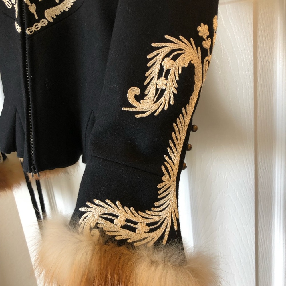 Rare Bally Wool and Fox Fur Jacket - Picture 3 of 9